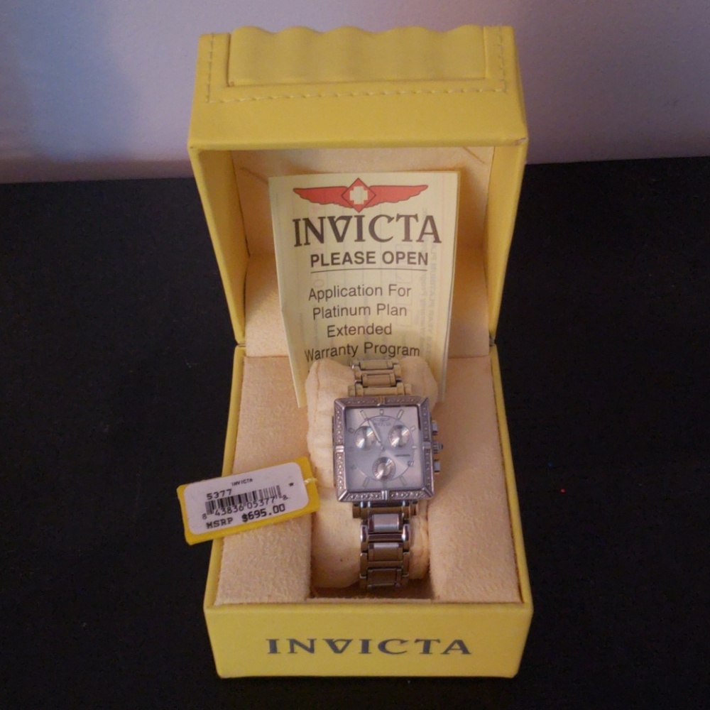 Invicta watch with diamonds